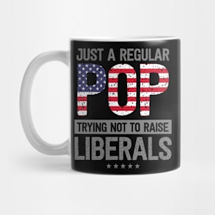 Regular Pop Raise Liberals USA Flag Father's Day Mug